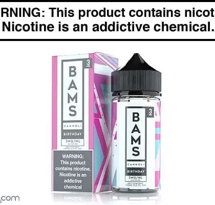 BIRTHDAY CANNOLI BY BAM’S CANNOLI 100ML - Vapejuice