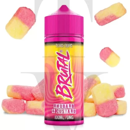 JUST JUICE BRUTAL RHUBARB AND CUSTARD 100ML SHORTFILL E-LIQUID