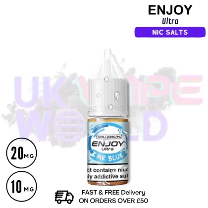 Mr Blue Enjoy Ultra 9000 9K Nic Salt 10ML eLiquid
