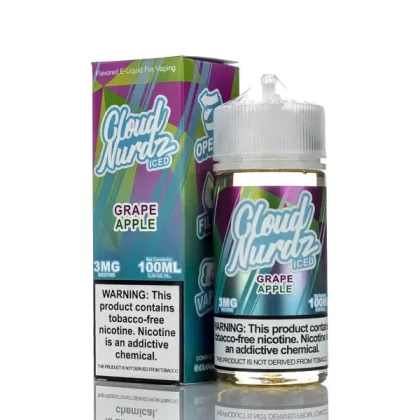 Cloud Nurdz E-Liquid - Grape Apple Iced - 100ml - 6mg