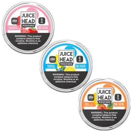 Juice Head Nicotine Pouches - 6mg - Blueberry Lemon Mint, 6mg - Mango Strawberry Mint