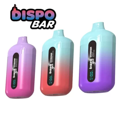 Dispo Bar Disposable Vape - Blue Razz Ice, Cafe Late