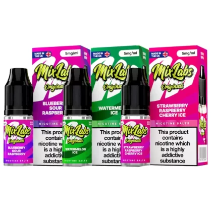 Mix Labs Nicotine Salt 10ml 5mg - Blueberry Sour Raspberry - EXPIRED DATE