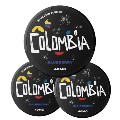 Colombia Blueberry 40mg Nicotine Pouche - Agadirvapes Ma