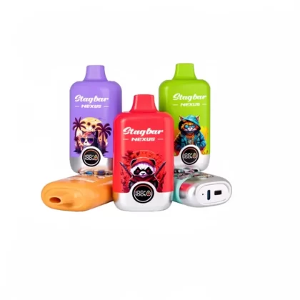Stag bar Nexus 60000 Puffs SmartScreen 60k Vape EU Warehouse - Watermelon Ice, Blueberry Raspberry Ice; 2-nicotine, 5-nicotine (50124E)