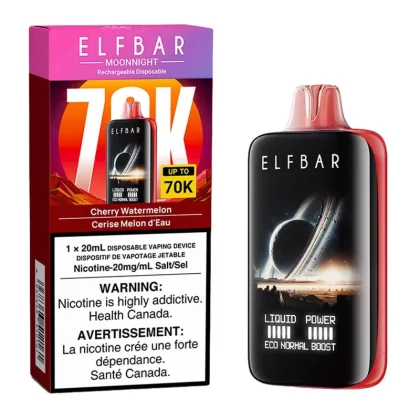 Elf Bar MoonNight 70K Disposable Vape Device – Cherry Watermelon 20ml