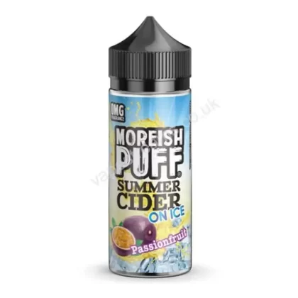 Passionfruit Summer Cider On Ice E-Liquid Shortfill by Moreish Puff - Vapestreams Co