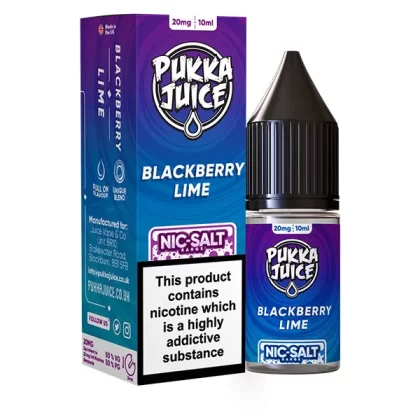Pukka Juice Blackberry Lime Nic Salt E-Liquid - 20mg