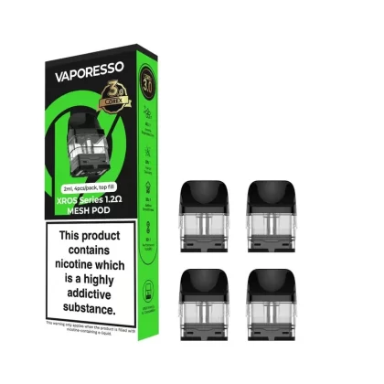 VAPORESSO XROS COREX 3.0 REPLACEMENT PODS - Ohm#0.4 Ohm Mesh>0.6 Ohm Mesh>0.8 Ohm Mesh>1.0 Ohm Mesh>1.2 Ohm Mesh