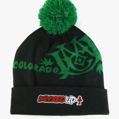 Myxed Up Creations Pom Beanie Hat