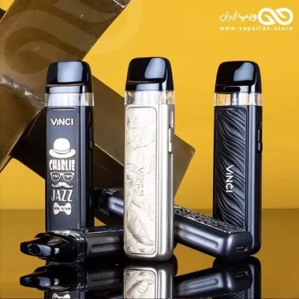 Voopoo Vinci Pod Royal Edition - Vape Product; VINCI POD Vinci Pod 1.5ml 0.8ohm Vinci Pod 1.5ml 1.2ohm USB-Type C; Black Ripple, Gold Jazz