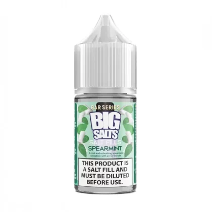 Big Salts Spearmint – 20ml & 60ml Salt Fills E Liquid - 5mg Nic Strength Including Blue Salt Shot(s), 10mg Nic Strength Including Pink Salt Shot(s); Vape Product, Vape Product
