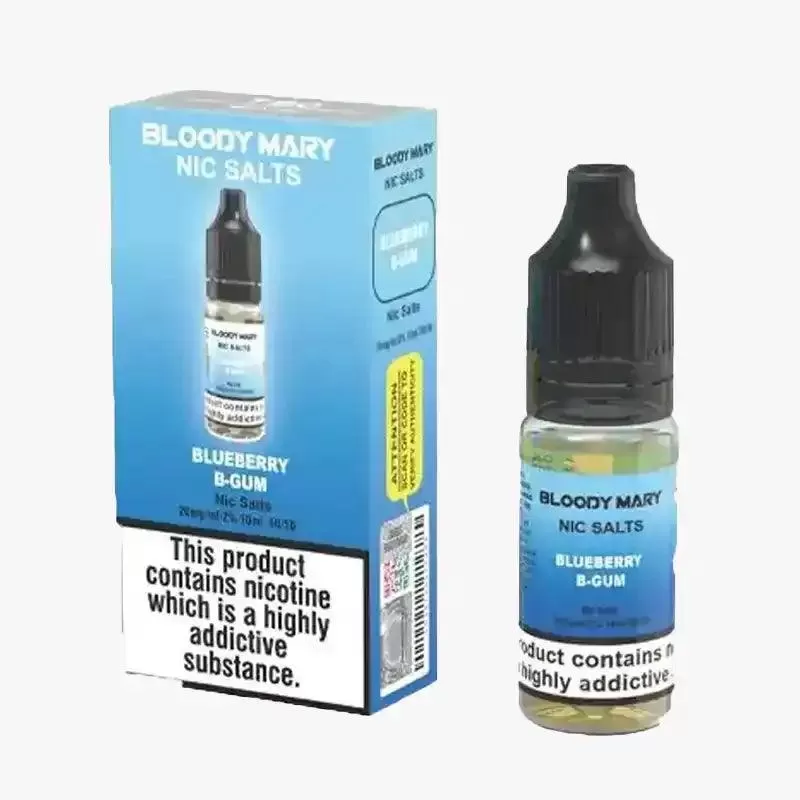 Bloody Mary BM5000 Nic Salt Vape Juice - Pack of 10 - Blueberry Sour Raspberry / 20mg - Image 2