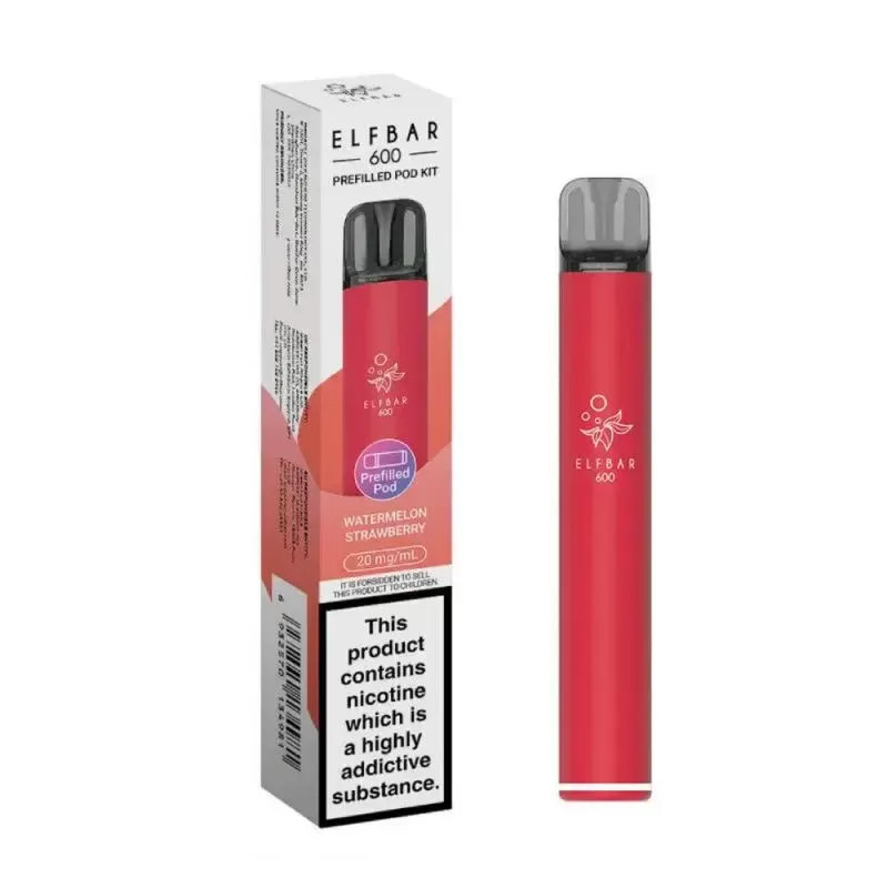 ELFBAR 600 Prefilled Pod Kit Watermelon Strawberry - Ejuicewarehouse