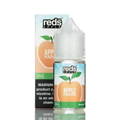 7 Daze TFN Salt Series - Reds Apple eJuice - Peach Iced - 30ml - 50mg