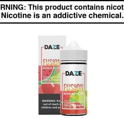 WATERMELON APPLE PEAR BY 7 DAZE FUSION 100ML - Vapejuice