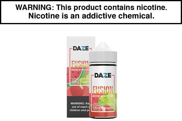 WATERMELON APPLE PEAR BY 7 DAZE FUSION 100ML - Vapejuice