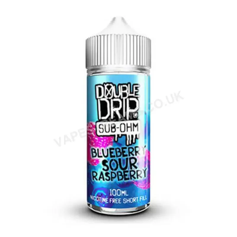 Blueberry Sour Raspberry E-Liquid Shortfill by Double Drip - Vapestreams Co