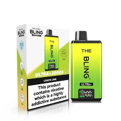 The Bling Ultra Plus 30K Vape Kit Lemon Lime - Nicotine Strength#20mg (42F778)