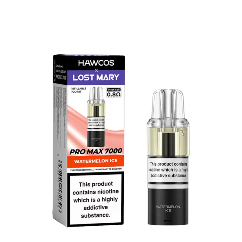 Box of 5 – 20mg Hawcos X Lost Mary Pro Max 7k Refill Pack - Vape Co - Image 2
