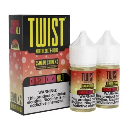 Twist e-Liquids Salt Crimson Crush No. 1 eJuice - 60mL (2x30mL); Vape Product, Vape Product