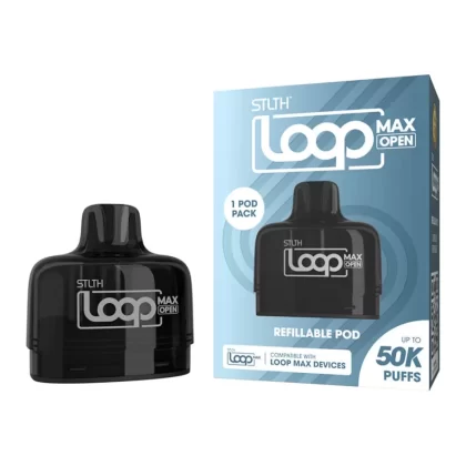 STLTH Loop Max Open Refillable Pod - Black