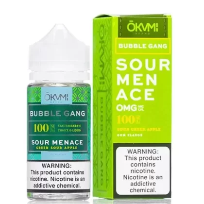 SOUR MENACE E LIQUID BY OKVMI – BUBBLE GANG 100ML 70VG
