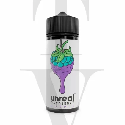 UNREAL RASPBERRY PURPLE 100ML SHORTFILL E-LIQUID - Free Nic Shot#2 x 18mg VG Nic Shot to make 3mg>2 x 9mg VG Nic Shot to make 1.5mg>No Nic Shot