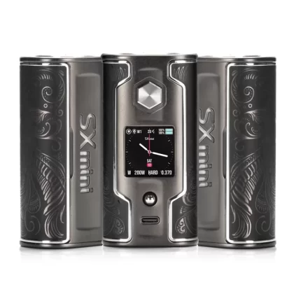 YiHi SXmini G Class V2 Mod 200W - Matte Black/Black Phoenix (AL+ZINC)