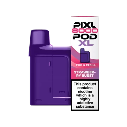 Strawberry Burst Pixl 8000 Refill Pack - Ecigwizard