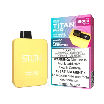 STLTH TITAN PRO - Mango Peach Apricot Ice - 20 mg/mL (wholeseller) - Excise ON, 20 mg/mL (wholeseller) - Excise YT (8F7B2F)