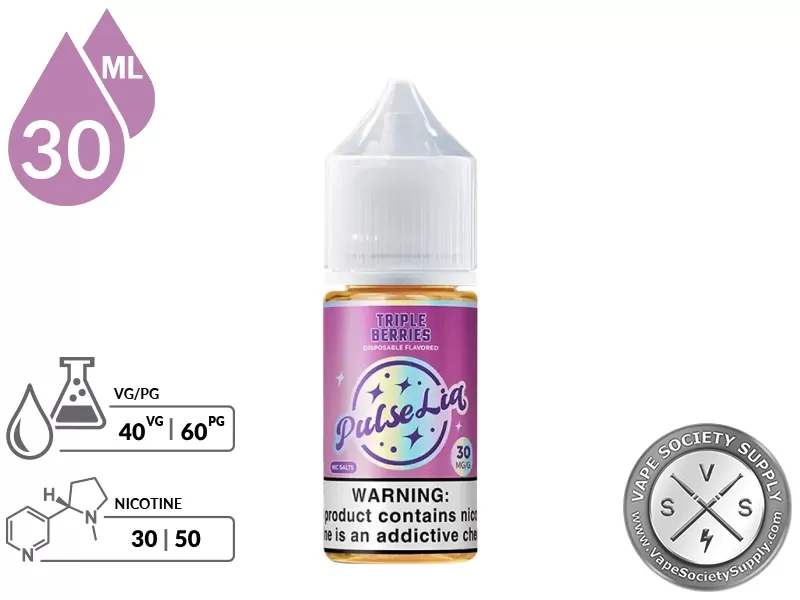 Triple Berries by Pulse Liq Salts 30ml - Image 2