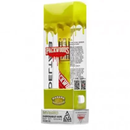 Packwoods – Delta 8 Vape – Disposable – Banana Macaroon – 1000mg - Vape Store