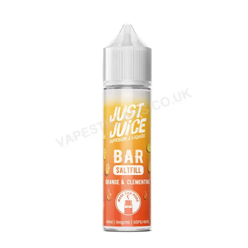 Just Juice Bar Orange & Clementine Saltfill E-Liquid - Vapestreams Co