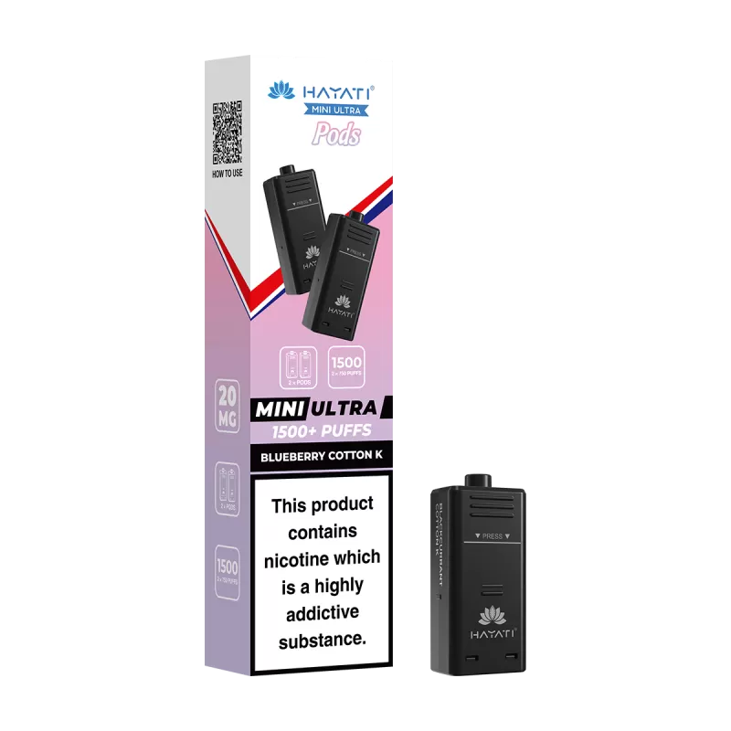 Blueberry Cotton K Hayati Mini Ultra Refill Pack - Vapeshop Co
