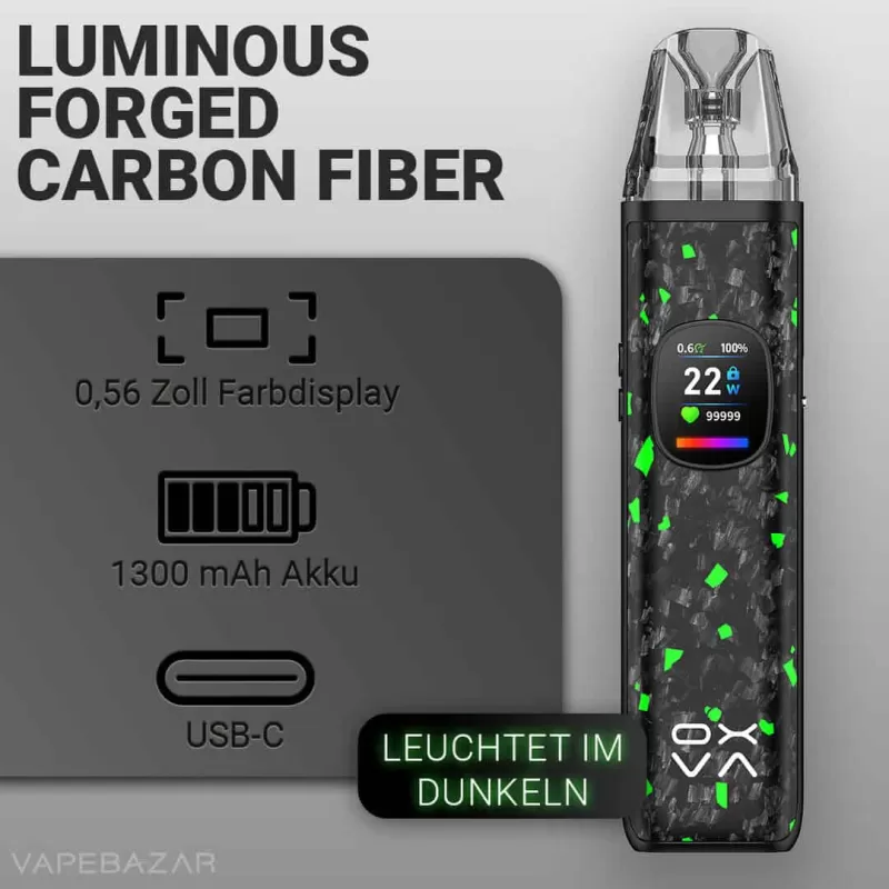 OXVA Xlim Pro 2 DNA Version Kit – Luminous Forged Carbon Fiber - Pod Kit / OXVA - Image 2