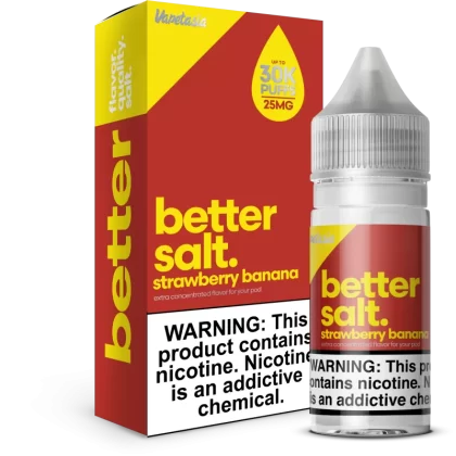 Better Salt - Strawberry Banana - 30ML E-Liquid - 50MG