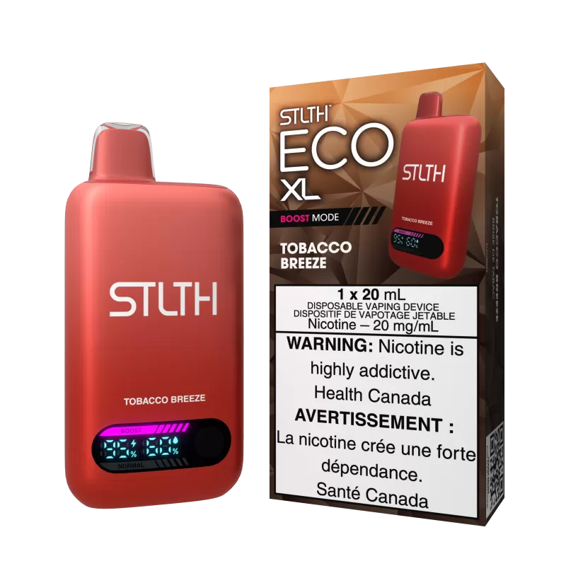 STLTH ECO XL - Tobacco Breeze - 20 mg/mL (wholeseller) - Excise ON, 20 mg/mL (wholeseller) - Excise AB (81219E)