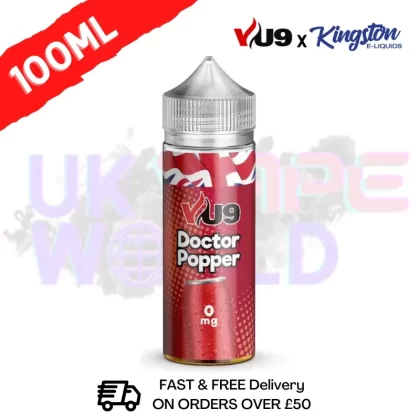Doctor Popper Shortfill Juice 100ML Eliquid – VU9 x Kingston