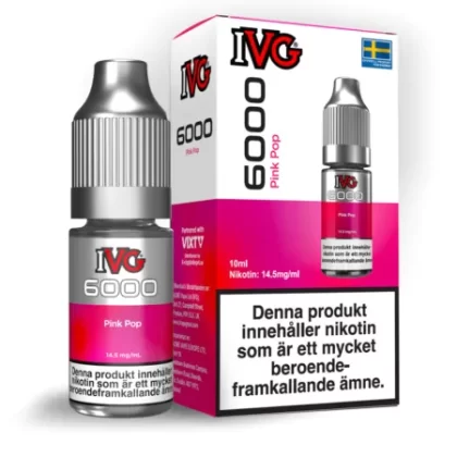 IVG Salt 6000 – Pink Pop 14,5mg 10ml - E Ciggbolaget Se