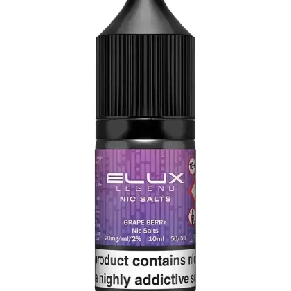 Elux Legend Grape Berry Nic Salt Vape Juice - 5mg