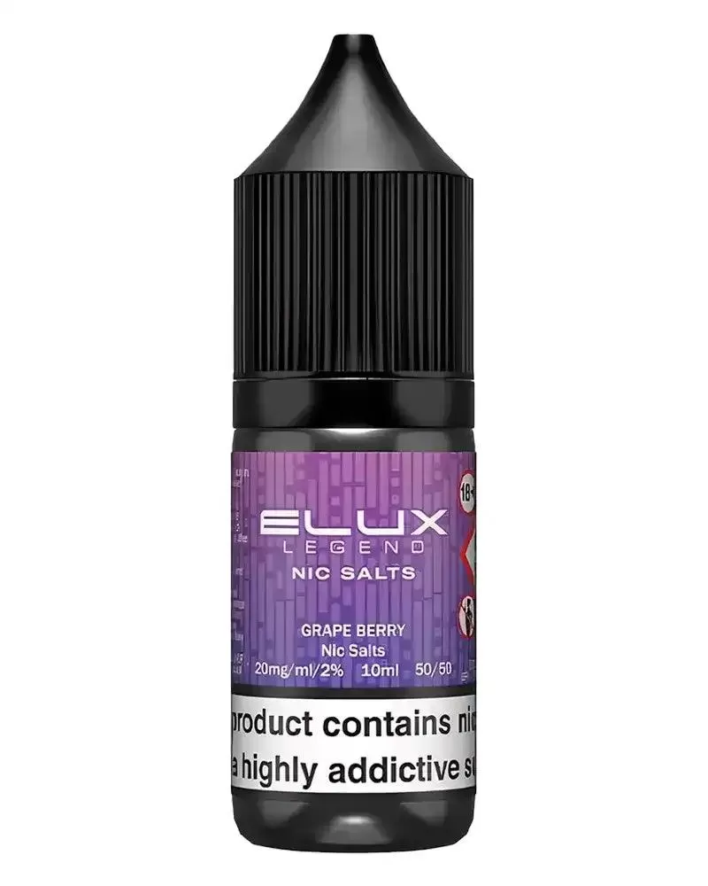 Elux Legend Grape Berry Nic Salt Vape Juice - 5mg