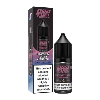 Blueberry Cherry Cranberry 10ml Nic Salts By Pod Fuel (Out Of Date)