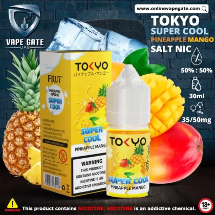 Tokyo Super Cool Pineapple Mango Saltnic 30ml - 30 mg - 30 ml