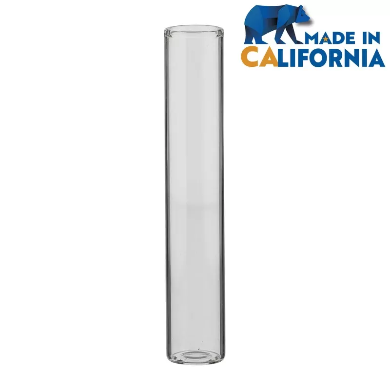 American Glass Vial | Blunt Tube No Thread | 115mm – Clear – 240 Count