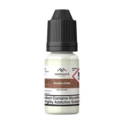 Vapemate Classic Brazilian Coffee 10ml - Blend#50VG / 50PG>70VG / 30PG0mg>3mg>6mg>12mg>18mg
