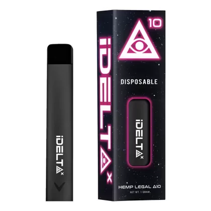 iDELTAX Disposable Delta 10 Vape Pen Full Gram - Blue Dream Berries (Sativa), OG Kush (Indica)