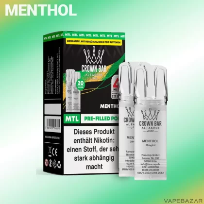 Al Fakher Pods Crown Bar 600 – MTL 20mg – Menthol