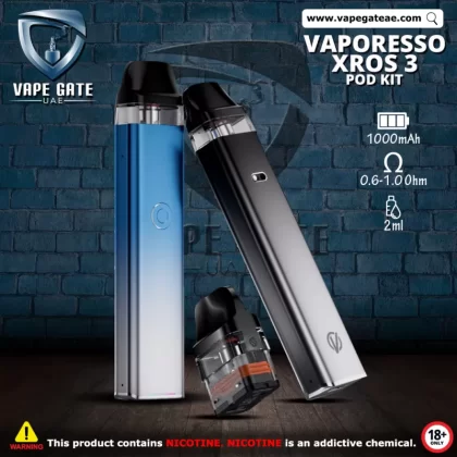 VAPORESSO XROS 3 1000mAh POD SYSTEM - Black
