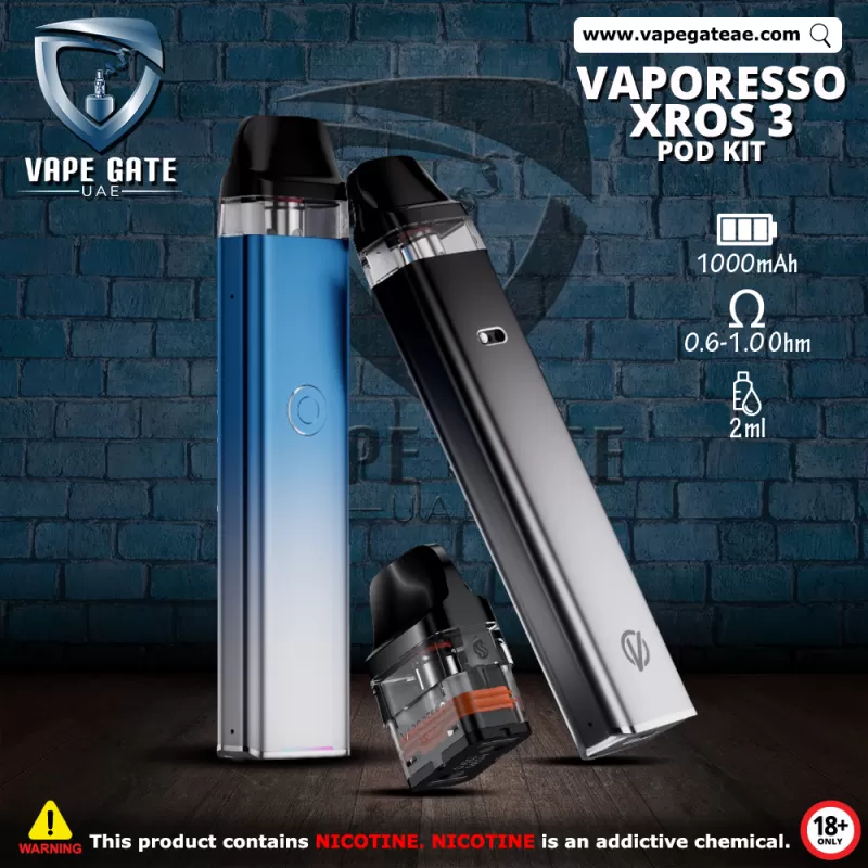 VAPORESSO XROS 3 1000mAh POD SYSTEM - Black